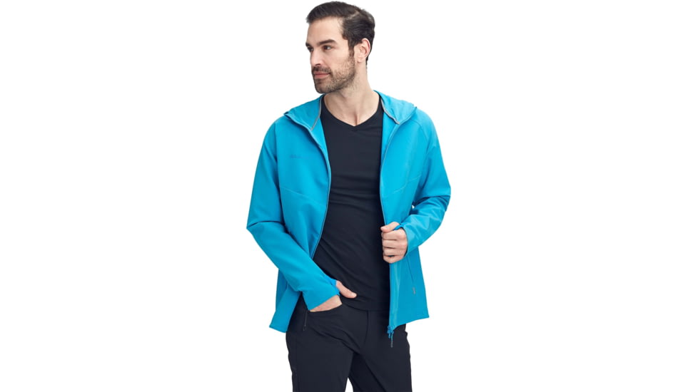 Mammut Macun SO Hooded Jacket - Mens, Gentian, Medium, 1011-00500-5213-114