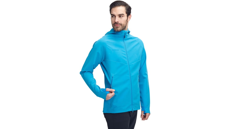 Mammut Macun SO Hooded Jacket - Mens, Gentian, Medium, 1011-00500-5213-114