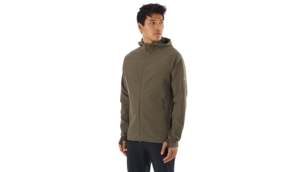 Mammut Macun SO Hooded Jacket - Mens, Iguana, Extra Large, 1011-00500-4584-116