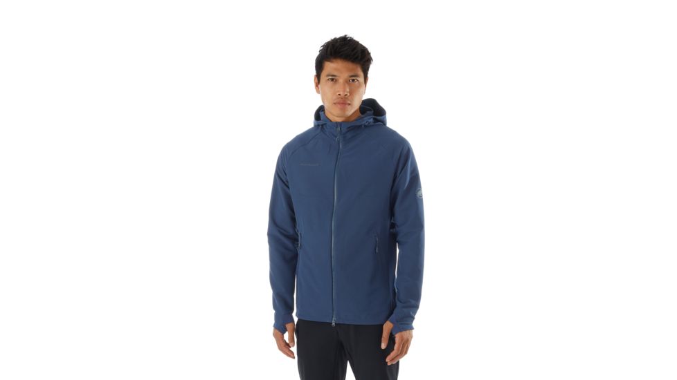 Mammut Macun SO Hooded Jacket - Mens, Peacoat, Large, 1011-00500-50125-115