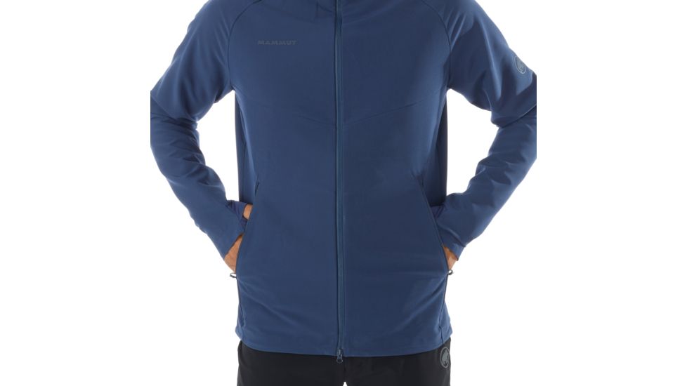 Mammut Macun SO Hooded Jacket - Mens, Peacoat, Large, 1011-00500-50125-115