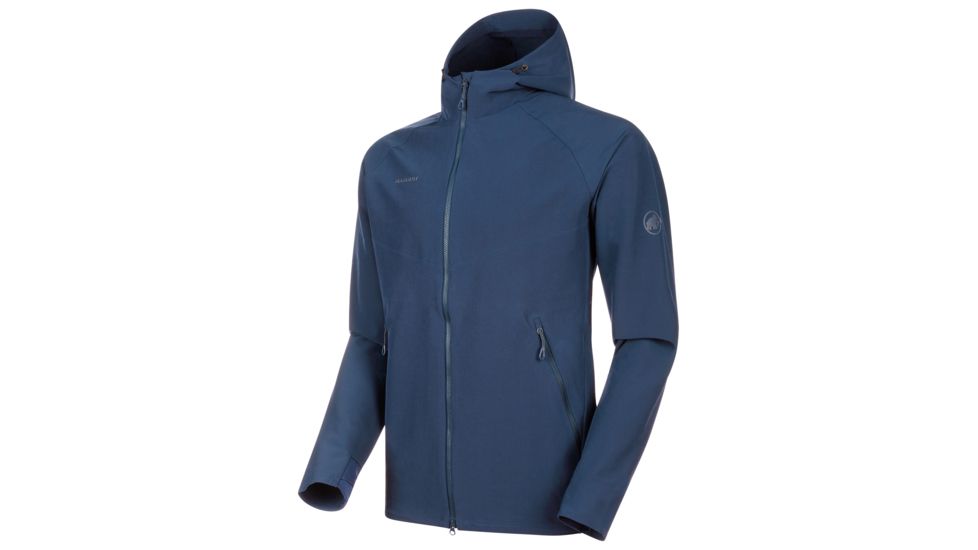 Mammut Macun SO Hooded Jacket - Mens, Peacoat, Large, 1011-00500-50125-115