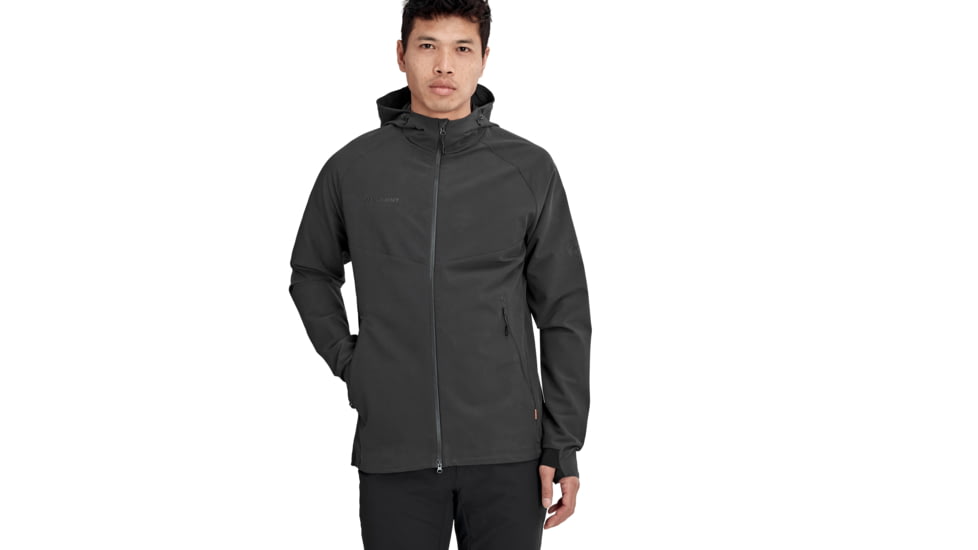 Mammut Macun SO Hooded Jacket - Mens, Phantom, Small, 1011-00500-00150-113