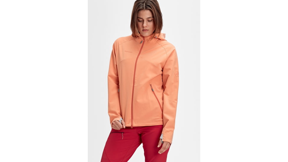 Mammut Macun Softshell Hooded Jacket - Women's, Medium, Baked, 1011-00510-2203-114
