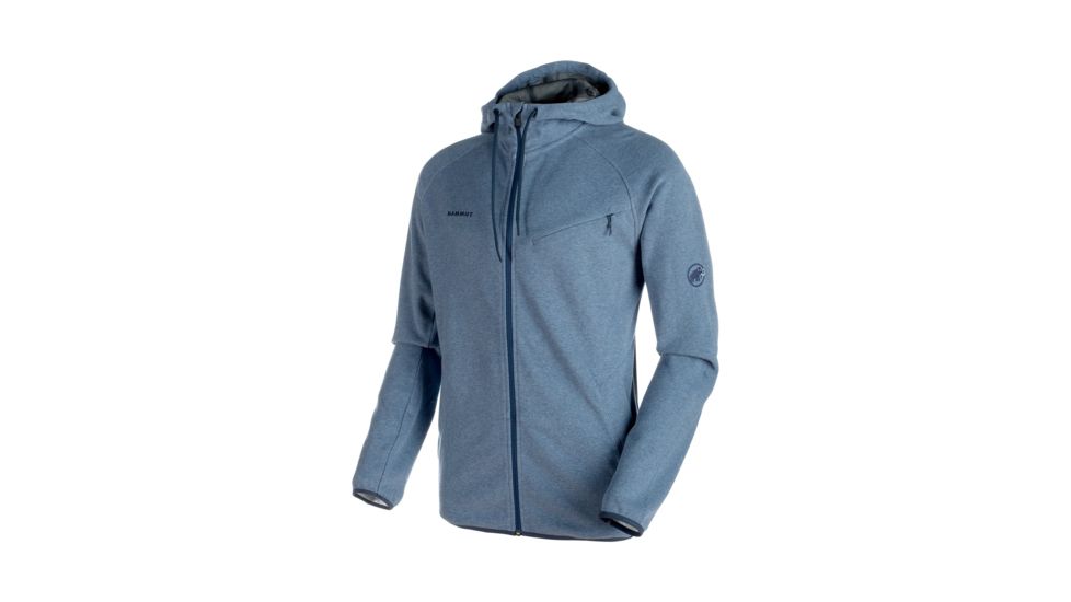 Mammut Logo ML Hooded Jacket - Men's, Marine Melange, XS, 1010-23270-5784-112