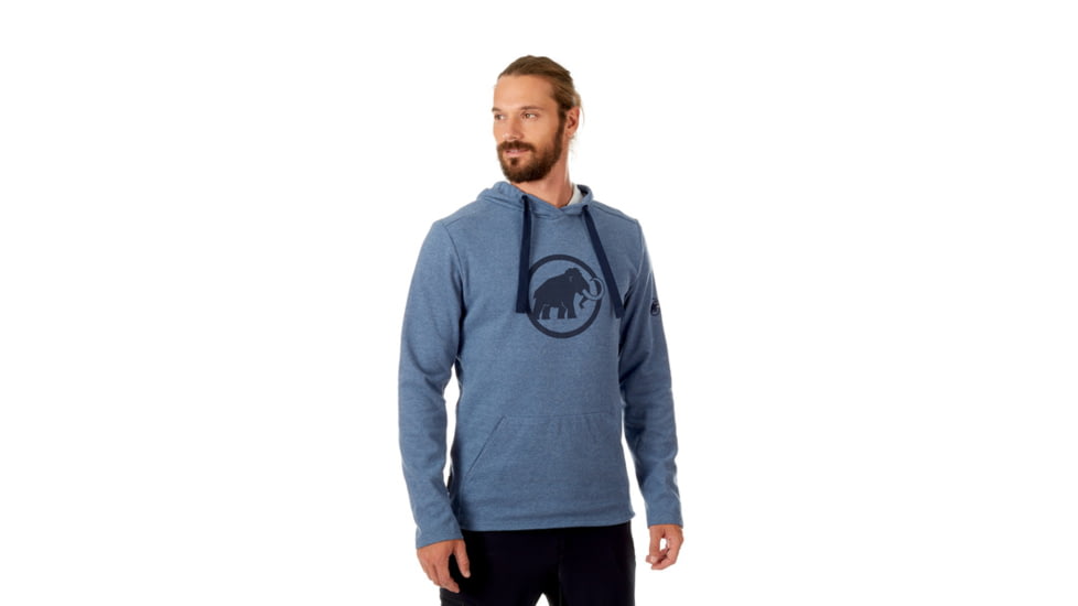 Mammut Logo ML Hoody - Men's, Marine Melange-Marine, M, 1014-01381-5833-114