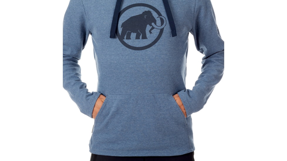 Mammut Logo ML Hoody - Men's, Marine Melange-Marine, M, 1014-01381-5833-114
