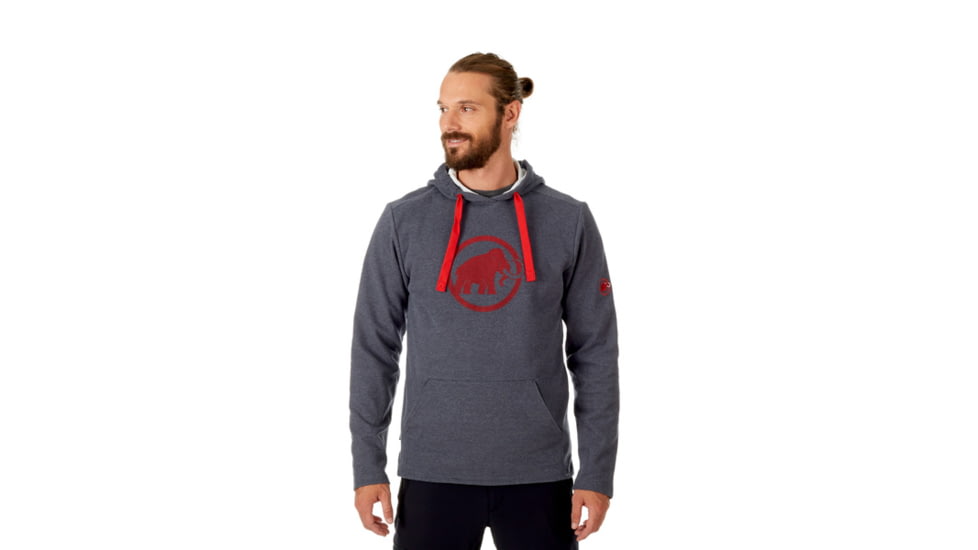 Mammut Logo ML Hoody - Men's, Phantom Melange, XXL, 1014-01381-00158-117