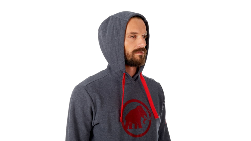 Mammut Logo ML Hoody - Men's, Phantom Melange, XXL, 1014-01381-00158-117