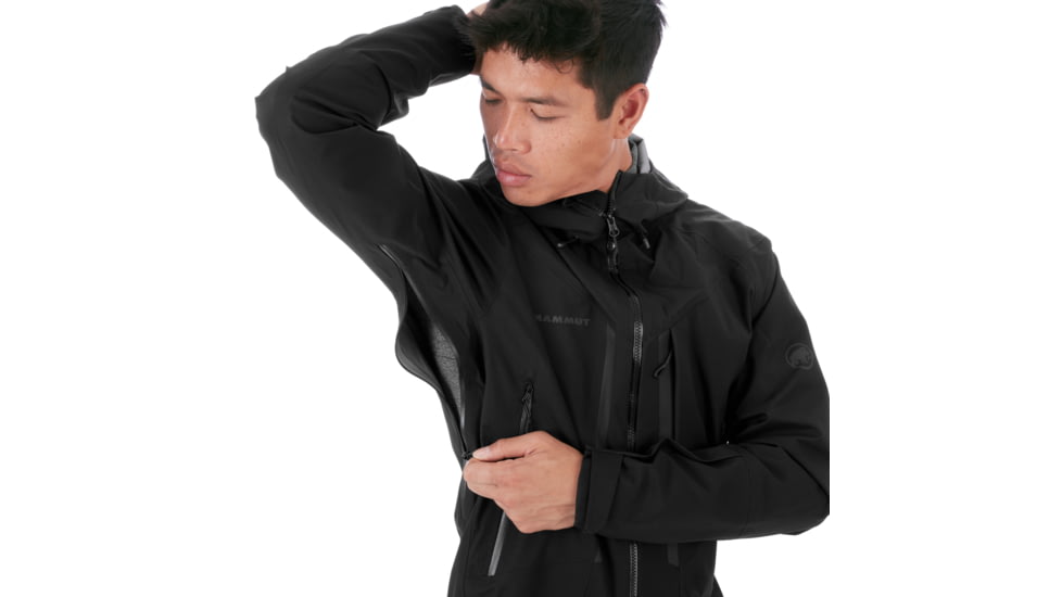 Mammut Masao HS Hooded Jacket - Mens, Black, Small, 1010-26480-0001-113