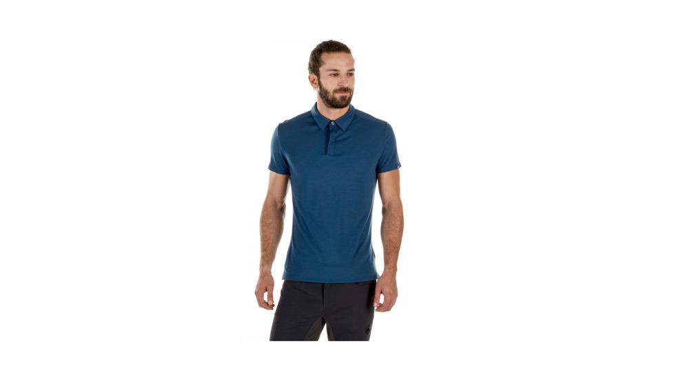 Mammut Men's Alvra Polo, Jay, Large, 1017-00010-50011-115