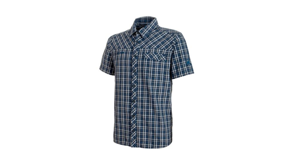 Mammut Mens Asko Shirt, Marine-White, Large, 1015-01533-5899-115