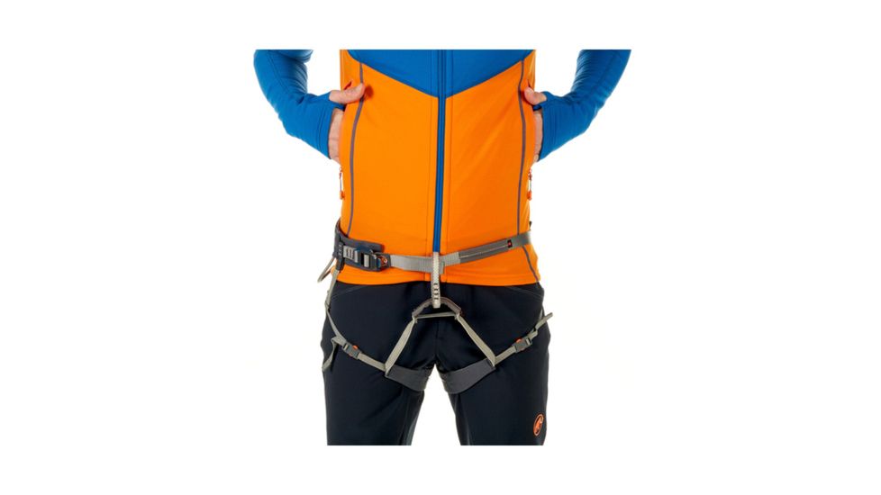 Mammut Mens Eiswand Advanced ML Hooded Jacket, Ice-Sunrise, L, 1010-24680-5925-115