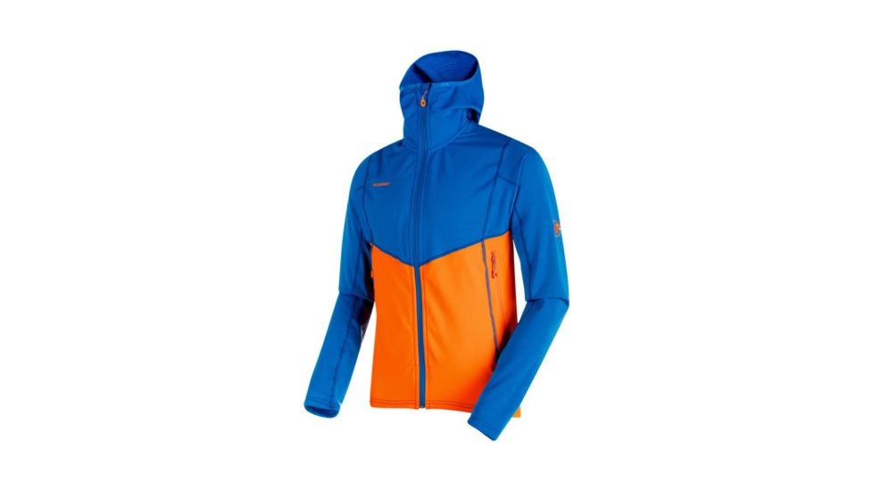 Mammut Mens Eiswand Advanced ML Hooded Jacket, Ice-Sunrise, L, 1010-24680-5925-115