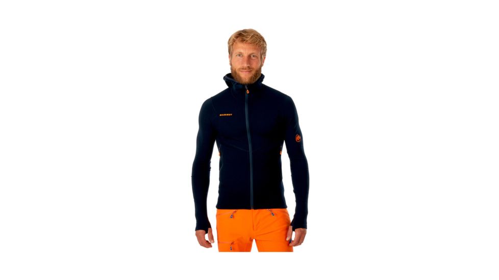 Mammut Mens Eiswand Advanced ML Hooded Jacket, Night, XXL, 1010-24680-5924-117