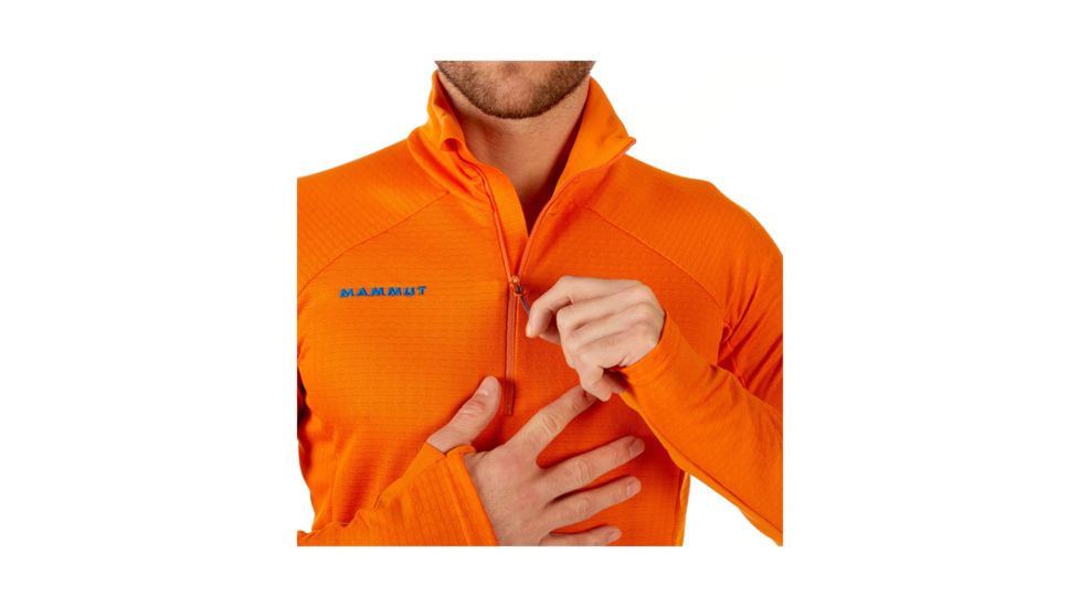 Mammut Mens Eiswand Advanced ML Hooded Jacket, Sunrise, M, 1041-09890-2153-114