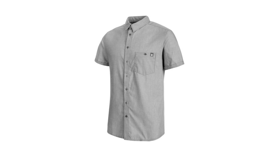 Mammut Mens Fedoz Shirt, Titanium, 2XL, 1015-00050-0051-117