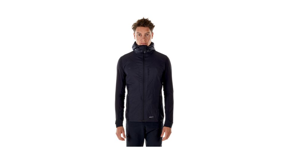Mammut Mens Foraker IN Light Hooded Jacket, Black, 2XL, 1010-23130-0001-117