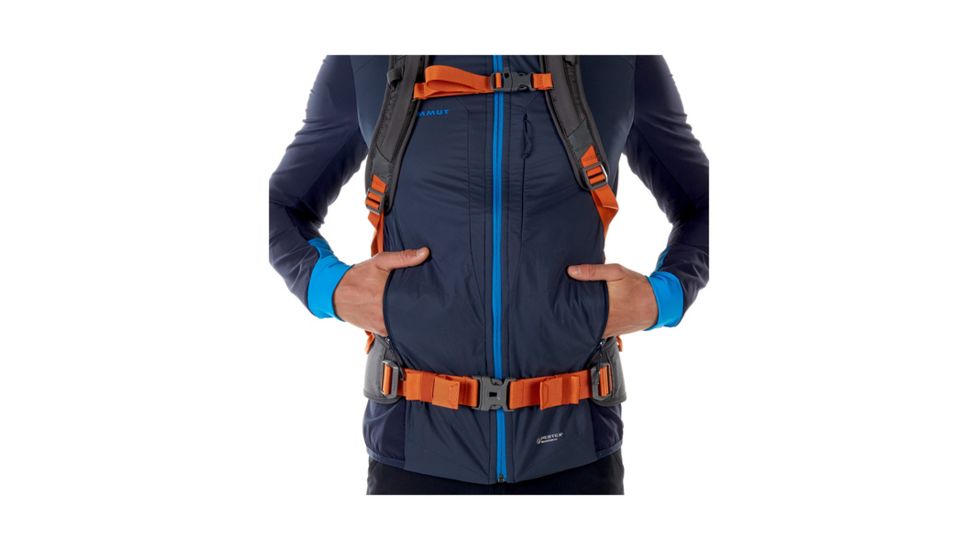 Mammut Mens Foraker IN Light Hooded Jacket, Marine-Imperial, 2XL, 1010-23130-5788-117