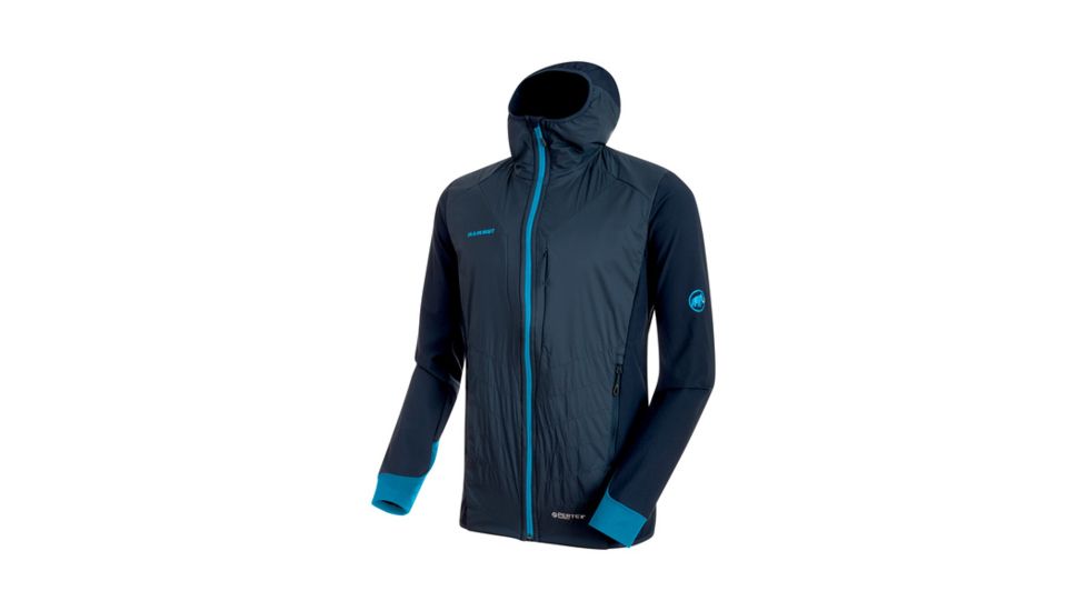 Mammut Mens Foraker IN Light Hooded Jacket, Marine-Imperial, 2XL, 1010-23130-5788-117