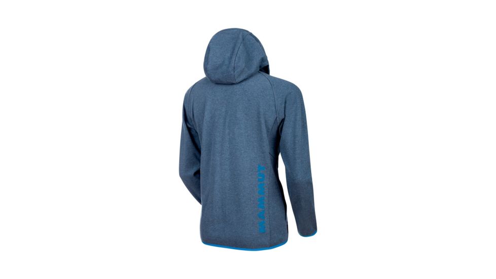 Mammut Mens Mammut Logo ML Hooded Jacket, Marine Melange-Imperial, Extra Large, 1010-23270-50029-116