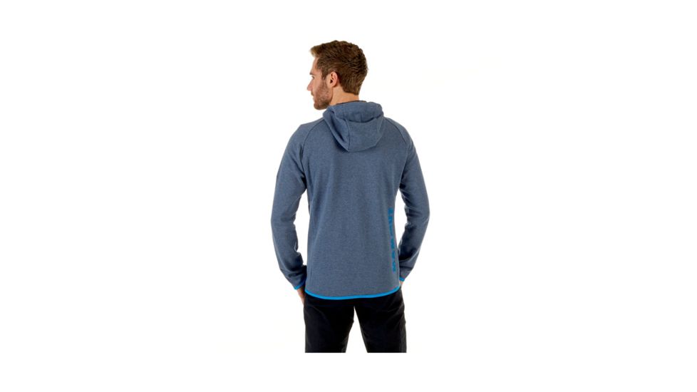 Mammut Mens Mammut Logo ML Hooded Jacket, Marine Melange-Imperial, Extra Large, 1010-23270-50029-116