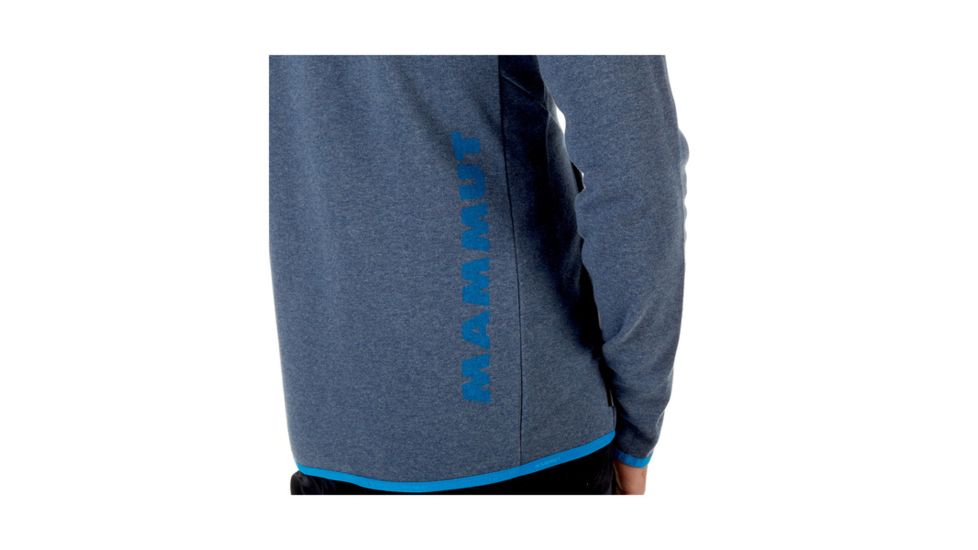 Mammut Mens Mammut Logo ML Hooded Jacket, Marine Melange-Imperial, Extra Large, 1010-23270-50029-116
