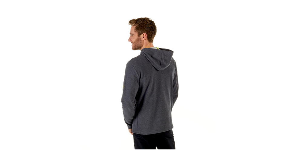 Mammut Mens Mammut Logo ML Hoody, Graphite Melange-Sprout, S, 1014-01381-00063-113