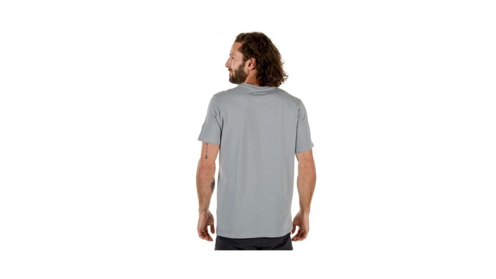 Mammut Mens Mammut Logo T-Shirt, Granit-White, XXS, 1041-07291-0823-111