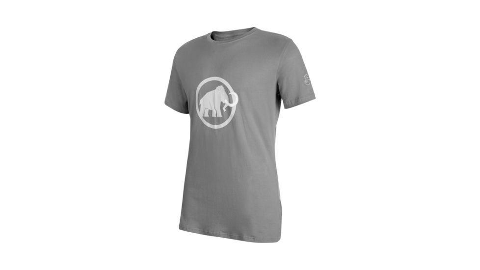 Mammut Mens Mammut Logo T-Shirt, Granit-White, XXS, 1041-07291-0823-111