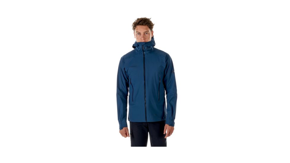 Mammut Mens Masao Light HS Hooded Jacket, Jay, 2XL, 1010-25980-50011-117