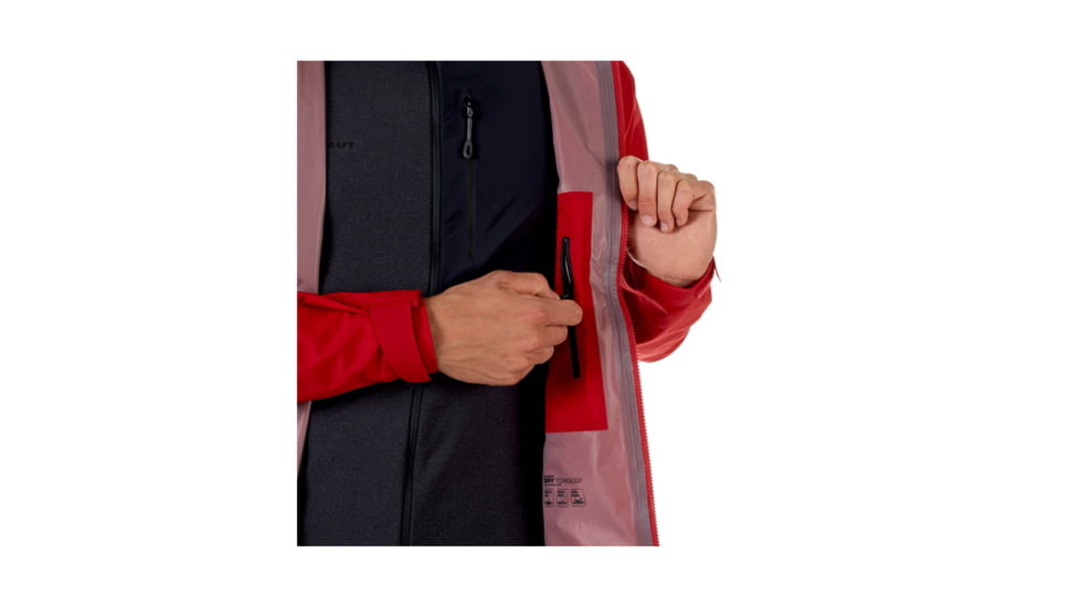 Mammut Mens Masao Light HS Hooded Jacket, Magma, 2XL, 1010-25980-3465-117