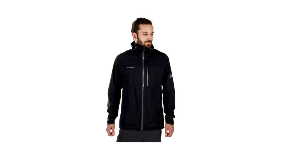 Mammut Mens Rainspeed Advanced HS Hooded Jacket, Black, 2XL, 1010-26370-0001-117