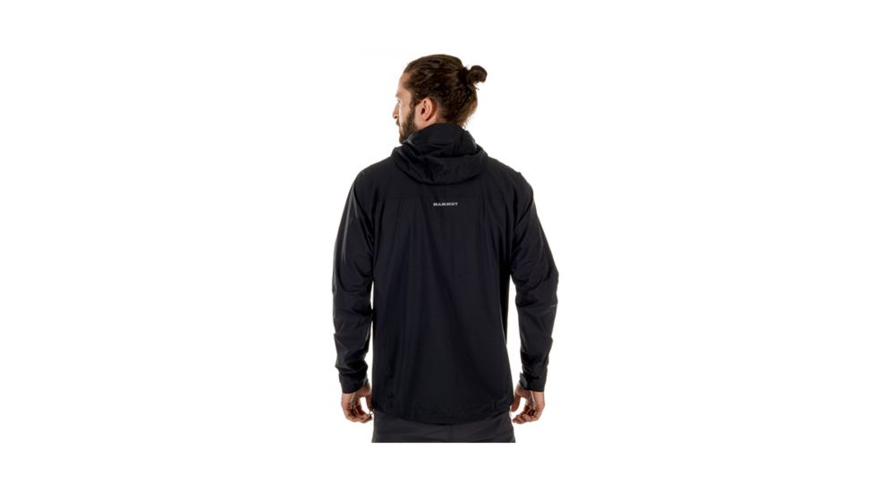 Mammut Mens Rainspeed Advanced HS Hooded Jacket, Black, 2XL, 1010-26370-0001-117