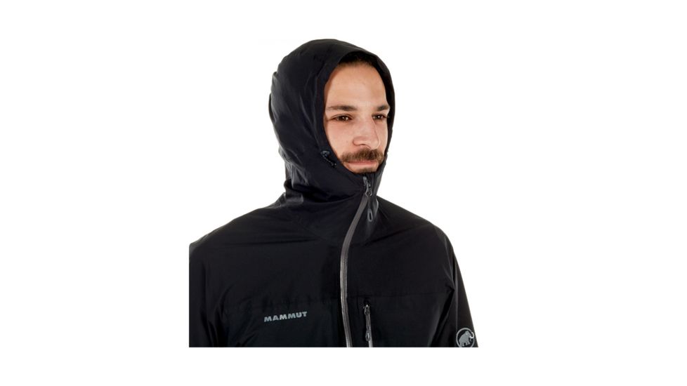 Mammut Mens Rainspeed Advanced HS Hooded Jacket, Black, 2XL, 1010-26370-0001-117