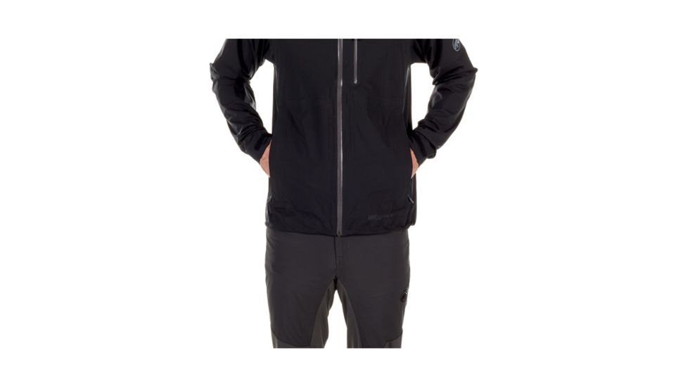 Mammut Mens Rainspeed Advanced HS Hooded Jacket, Black, 2XL, 1010-26370-0001-117