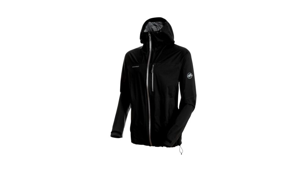 Mammut Mens Rainspeed Advanced HS Hooded Jacket, Black, 2XL, 1010-26370-0001-117