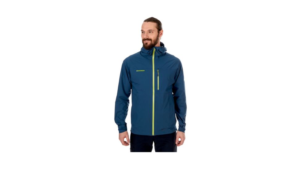 Mammut Mens Rainspeed Advanced HS Hooded Jacket, Jay, Large, 1010-26370-50011-115