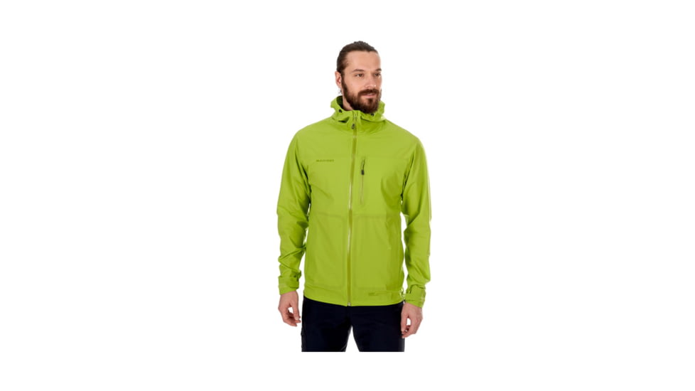 Mammut Mens Rainspeed Advanced HS Hooded Jacket, Sprout, Small, 1010-26370-4571-113