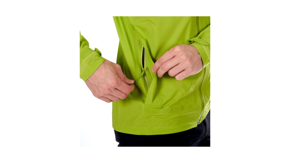 Mammut Mens Rainspeed Advanced HS Hooded Jacket, Sprout, Small, 1010-26370-4571-113