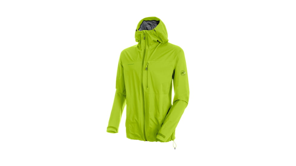 Mammut Mens Rainspeed Advanced HS Hooded Jacket, Sprout, Small, 1010-26370-4571-113
