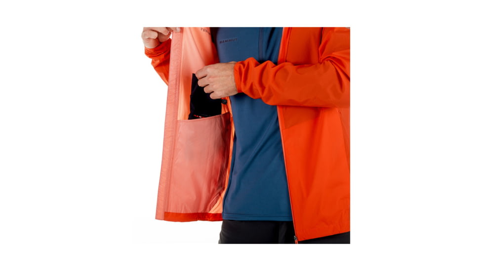 Mammut Mens Rainspeed HS Jacket, Dark Orange, S, 1010-23320-2088-113