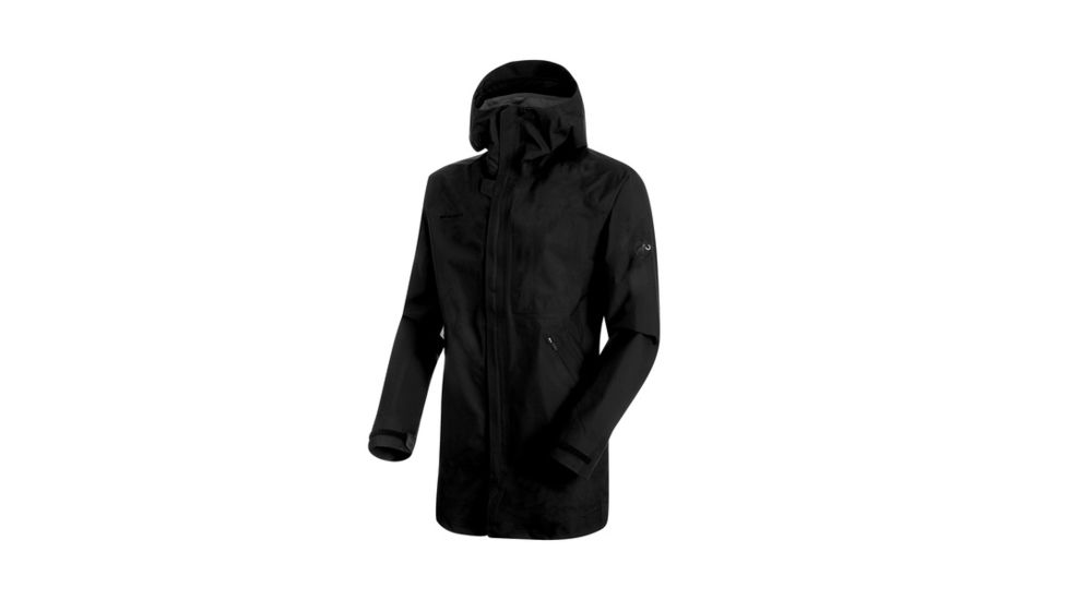 Mammut Mens Roseg HS Hooded Parka, Black, 2XL, 1010-26360-0001-117