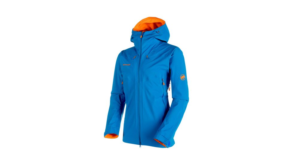 Mammut Mens Ultimate Eisfeld SO Hooded Jacket, Ice, Large, 1010-24720-5072-115