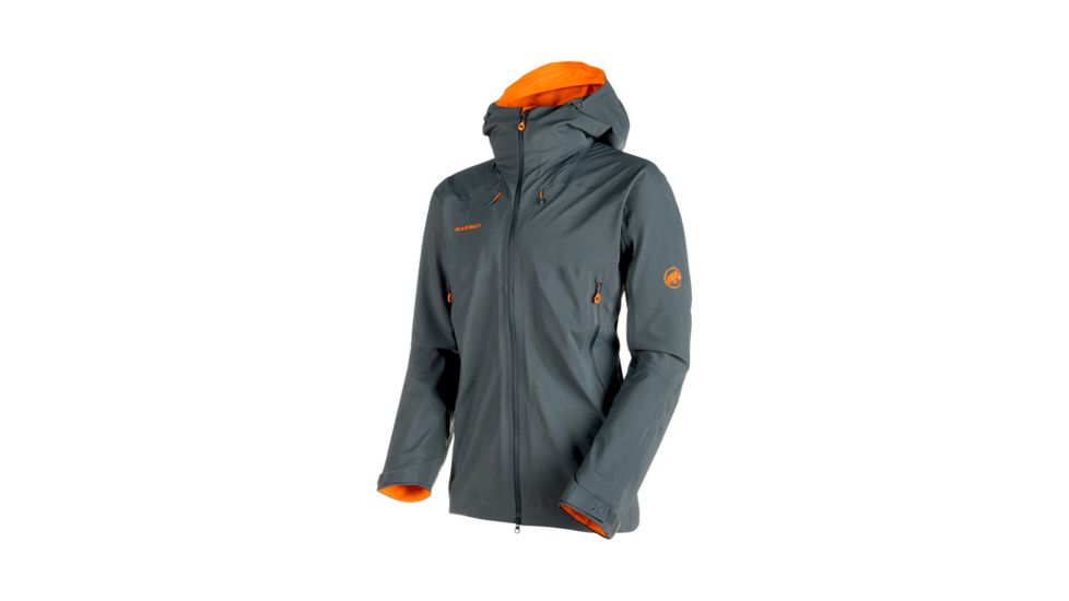 Mammut Mens Ultimate Eisfeld SO Hooded Jacket, Storm, Medium, 1010-24720-0239-114