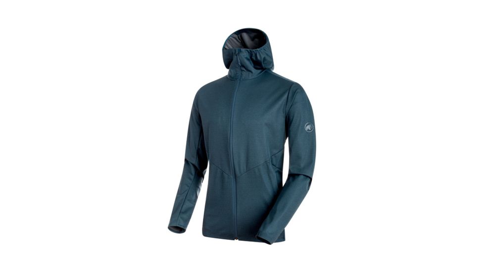 Mammut Mens Ultimate V Tour SO Hooded Jacket, Jay Melange, Extra Large, 1011-00040-50013-116