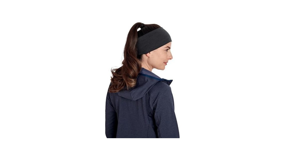 Mammut Merino Headband - Womens, 2020, Black Melange, 1191-00630-0033-1