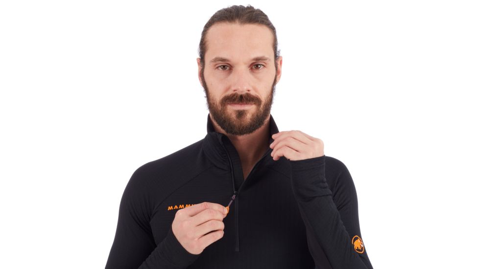 Mammut Moench Advanced Half Zip Longsleeve - Men's, Black, Extra Large 1041-09890-0001-116