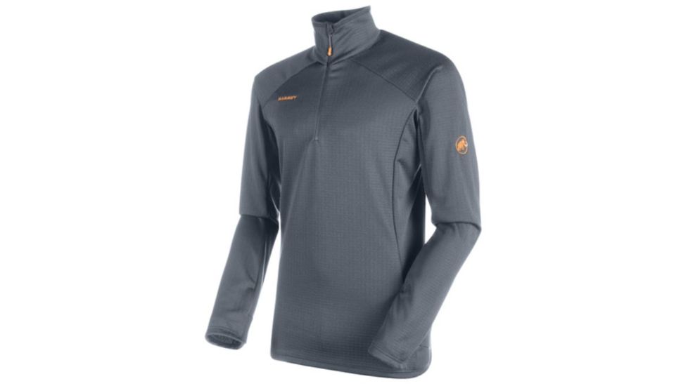 Mammut Moench Advanced Half Zip Longsleeve Shirt, Storm, Large, 1041-09890-0239-115
