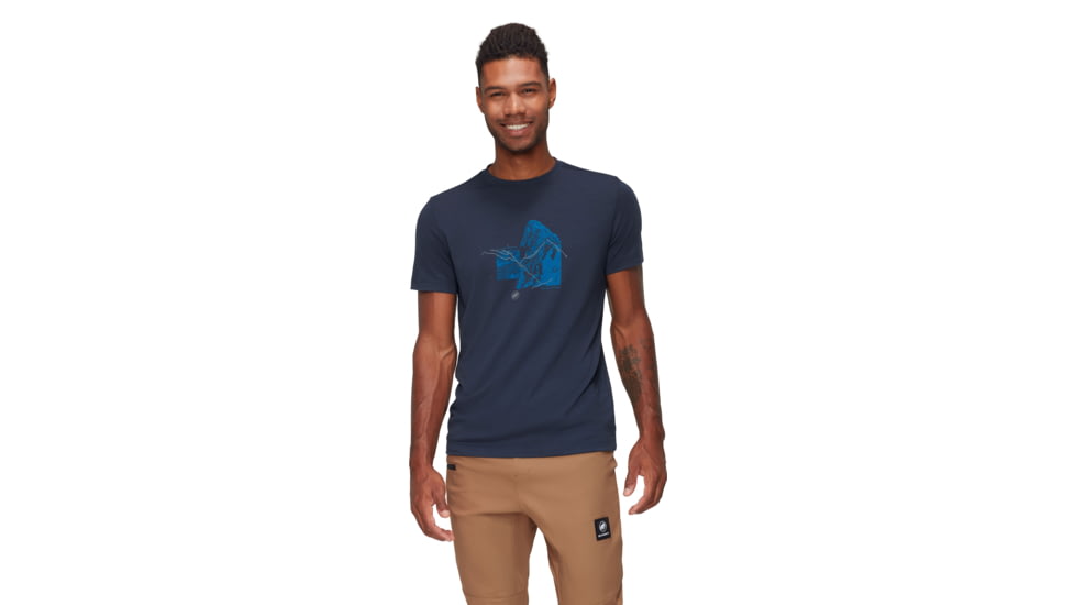 Mammut Mountain T-Shirt 4208m - Mens, Marine, L, 1017-06500-5118-115